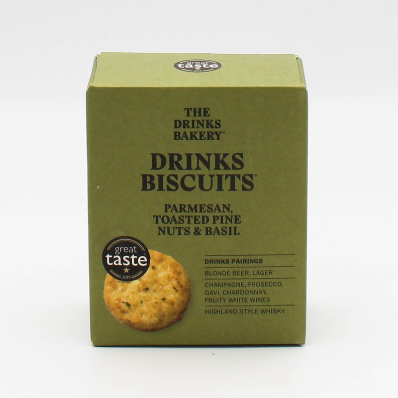 Drinks Biscuits Parmesan, Toasted Pine Nut, Basil 1